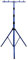 as – Schwabe Stativ für Baustrahler Arbeitsleuchten - höhenverstellbar 1,3 m bis 4 m - 3-Bein Flutlicht Stativ - Teleskop Stativ mit Traverse - 30 kg Tragkraft - extrem robust - blau 46751