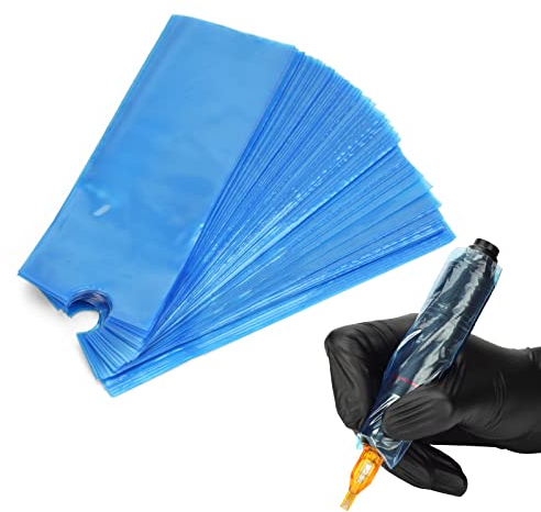 ATOMUS 200 Stück Einweg Tattoo Pen Sleeves Cover Bags Tattoo Pen Maschine Tasche Plastik Tattoo Maschine Zubehör