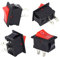 Interruptor basculante de barco de 10 Uds., Interruptor basculante redondo de palanca de 2 pines para interruptor de electrodomésticos KCD1-101