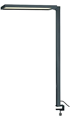 SLV Tischleuchte WORKLIGHT / LED Innen-Beleuchtung für Wohnzimmer, Büro, Schlafzimmer, Lese-Lampe / 4000K 79W 7600lm schwarz
