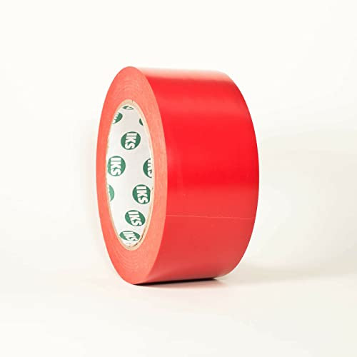 Bodenmarkierungsband Warnband 150 mm x 33 m Rot selbstklebend I Bodenklebeband zur Boden- und Sicherheitsmarkierung I Markierungsband, Klebeband (150mm x 33m, Rot)