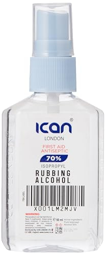ican london isopropyl rubbing Alcohol 70% First aid Antiseptic Disinfectant 50ml spray *travel size*