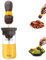 TINMIX Oil Dispenser Bottle with Silicone Basting Brush - Kitchen Olive Oil Bottle for Cooking Vinegar Sauce BBQ Grill Frying Baking, Kitchen Aid, T-OB21S, Brown