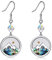 POPLYKE 925 Sterling Silber Berg Ohrringe Damen Senf Samen Glauben Ohrringe Kristall Abalone Dangle Ohrringe Christian Schmuck