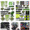 YISKY Motocross Aufkleber, Monster Aufkleber, Motorsport Aufkleber, Motorrad Aufkleber Sponsor, Sport Fan Aufkleber, Wasserfeste Vinyl Sticker Set geeignet für Motorrad, Skateboard, Auto, Rollerhelm