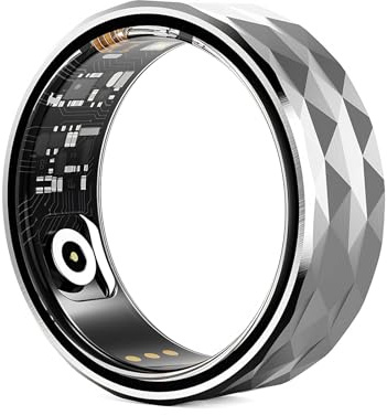 Smart Ring Fitness-Tracker, Gesundheitsringe, Herzfrequenzmesser, Schlafring, Schrittzähler, Kalorien, Schrittzähler, Wasserdichter Fitnessring für Damen und Herren, LuckRing-App