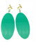 Dan Da Dang Ohrringe Dan Da Dang AyaseMomo Cosplay Accessories Earring Grünes Acryl Ohrstecker Schmuck Anime Dandadans Figur Merch