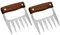 Bear Claw Fleischzerkleinerer aus Metall,Fleischzerkleinerer aus Metall,Bear Claw Meat Handler 2 Stück Fleischkrallen Edelstahl | Bequemer, effizienter Barbecue-Grill-Pulled-Pork-Zerkleinerer für das