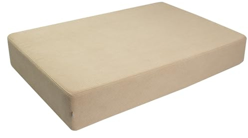 malwim Cord Hüpfmatratze für Kinder – 107x70x17cm | Indoor Sprungmatte – Made in Germany | Weich, Sicher & Langlebig | moderner Cordbezug Beige