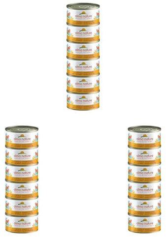 almo nature Megapack Katzenfutter nass - Hühnerschenkel- 18er Pack (6x70g)
