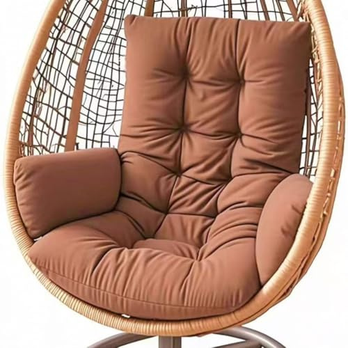 Hanging Chair Cushion, Indoor Swing Garden Seat Cushion Cushion For Hanging Swing Washable Swing Chair Cushion Thick Hanging Chair Seat Cushion,coffee