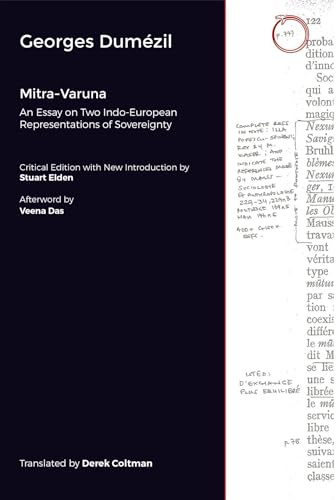 Mitra-Varuna: An Essay on Two Indo-European Representations of Sovereignty
