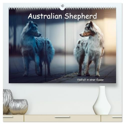 Australian Shepherd - Vielfalt in einer Rasse (hochwertiger Premium Wandkalender 2026 DIN A2 quer), Kunstdruck in Hochglanz: Australian Shepherds in Ihrer ganzen Vielfalt (CALVENDO Tiere)