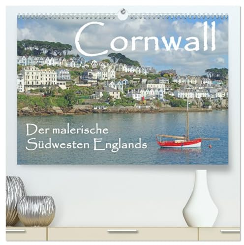 Cornwall. Der malerische Südwesten Englands (hochwertiger Premium Wandkalender 2026 DIN A2 quer), Kunstdruck in Hochglanz: Küste, Klippen, Buchten und Fischerdörfer (CALVENDO Orte)