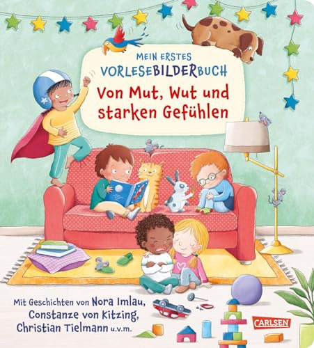 Mein erstes Vorlese-Bilder-Buch: Von Mut, Wut und starken Gefühlen: Pappbilderbuch ab 2 Jahren mit Geschichten, Reimen und Suchbildern für die gemeinsame Vorlesezeit