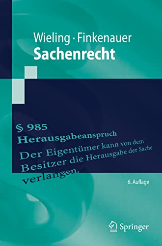 Sachenrecht (Springer-Lehrbuch)