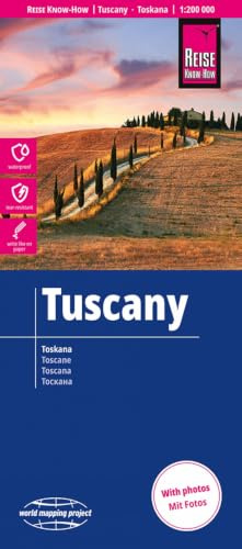 Reise Know-How Landkarte Toskana | Tuscany (1:200.000): reiß- und wasserfest (world mapping project)