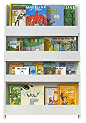 Tidy Books ® Bücherregal Kinder, Regal Weiß, Bücherregal Kinderzimmer, Montessori Material Kinderregal, 115 x 77 x 7 cm, Nachhaltig und Umweltfreundlich, Handgefertigt, Das Original seit 2004