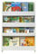 Tidy Books ® Bücherregal Kinder, Regal Weiß, Bücherregal Kinderzimmer, Montessori Material Kinderregal, 115 x 77 x 7 cm, Nachhaltig und Umweltfreundlich, Handgefertigt, Das Original seit 2004