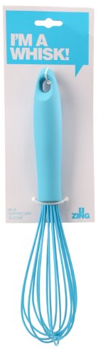 Premier Housewares Hand Whisk Wisk For Mixing Blue Whisk For Baking Silicone Whisk Hand Whisker Hand Whisk Manual Plastic Whisk 31x6x6