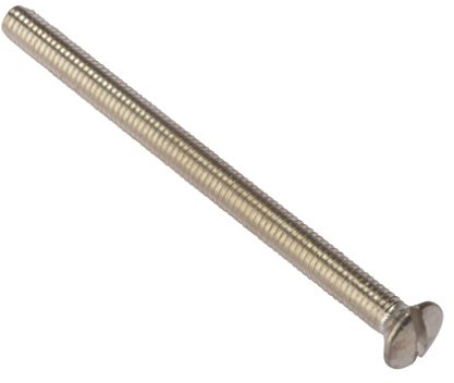Socket Screw Slotted Raised Head Nickel Plated 3.5 x 50mm Bag 100