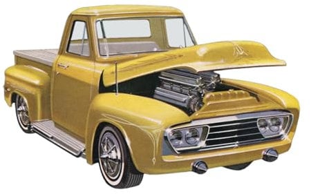Round2 AMT882/12-1/25 1953-er Ford Pickup Plastikmodellbausatz