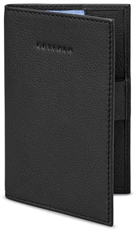 Gryphen Hoxton Leather Golf Scorecard Holder with Pen Loop (Black)