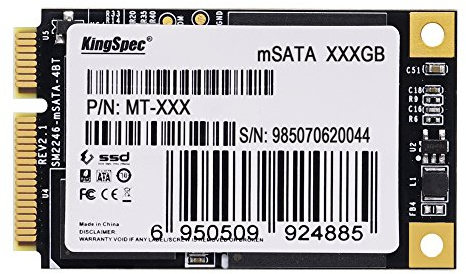 KingSpec Unidad de estado sólido interna mSATA de 128 GB para PC de mesa