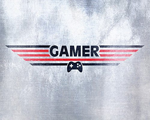 1art1 Gaming Poster Gamer Bilder Leinwand-Bild Auf Keilrahmen | XXL-Wandbild Poster Kunstdruck Als Leinwandbild 50x40 cm