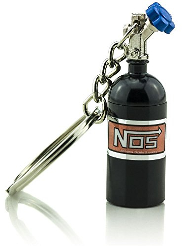 C.D.R. NOS Schlüsselanhänger für Auto Tuning Fans Nitro Flasche (schwarz)