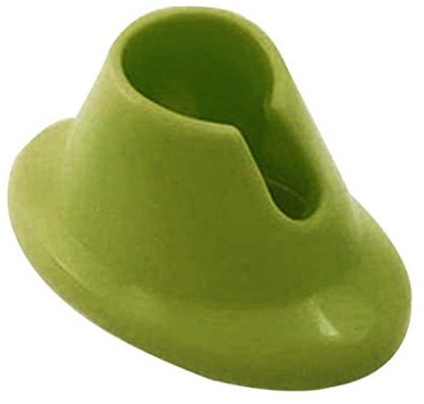 Culater® Simply Rubber Bottle Anti-Spill Nail Polish Holder Nail Art Varnish Polish Seat 2pcs (Green)