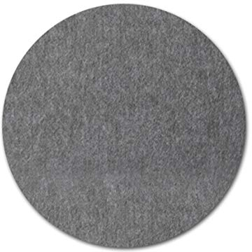 Ommda Kork Pinnwände Rund Korktafel Memoboards Pinnwand Wand Filz mit Klettverschluss für Büro 2 Stück,Grau,30cm