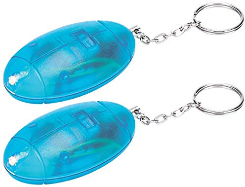 VisorTech Taschen Alarm: 2er-Set Personenalarm mit Taschenlampe, Laute 110 db (Kinder Alarm, Pocket-Mini-Alarmanlage)