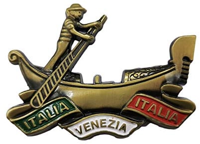 3D Venice Italy Boating Refrigerator Magnet Souvenir Metal Collection, Venice Fridge Magnet Gift Magnetic Sticker Home Kitchen Decoration