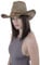 Chapeau de cowboy/cowgirl en paille cowboy panama avec bande occidentale/ouest unisexe taille unique homme femme été coachella plage style coachella brésilien bohême indiana raphia naturel, XH-62,
