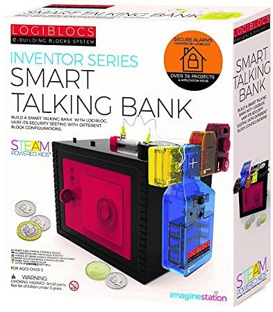4M 406810 Logiblocs-Smart Talking Bank for Age 8+