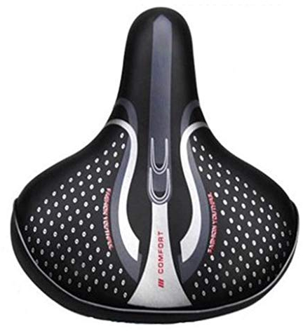 SIOPEW Fahrradsattel Komfort Extra Breites Big Bum Bike Fahrrad Gel Soft Pad Sattel Rennrad Mountainbikes Sitz Langzeit Sport