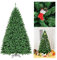 COSTWAY 225 cm Künstlicher Weihnachtsbaum, Tannenbaum mit Metallständer, Kunstbaum Weihnachten, PVC Christbaum für Zuhause, Büro, Geschäfte und Hotels, Grün