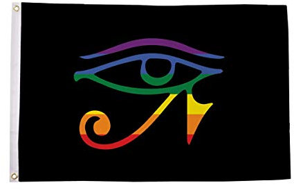 U24 Drapeau Gay Goth Pride 90 x 150 cm