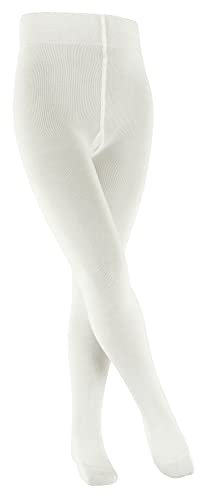FALKE Family K Ti coton durable épais unis 1 paire, Collants Mixte enfant, Blanc Off-White 2040, 98-104