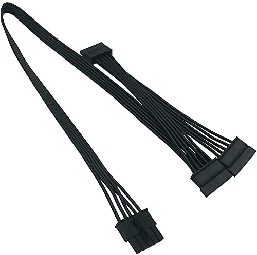 Irlogyer Câble d'alimentation pour disques durs SATA 5 broches à 3 SATA uniquement pour Cooler Master V550 V650 V750 V850 V1000 V1000 Bloc d'alimentation modulaire Noir