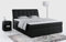 MKS MEBLE Boxspringbett 180x200 Schwarz Kunstleder, Bett mit Multipocket Matratze H4 und Topper, Polsterbett 180x200 mit Bettkasten und Kopfteil, DIEGOS Schwarz Kunstleder
