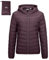 Outdoor Ventures Damen Steppjacke Leichte Packbare Übergangsjacke Warme Winterjacke mit Kapuze für Frauen Gefüttert Pufferjacke mit Taschen für Freizeit Wandern Reisen Aubergine S