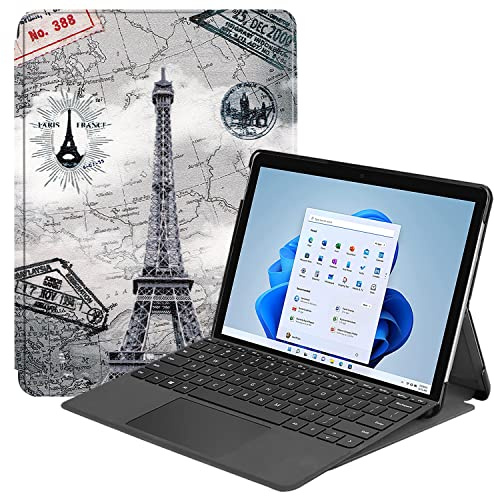 Lobwerk Hülle für Microsoft Surface 8 Pro 13 Zoll Smart Cover Etui mit Standfunktion und Auto Sleep/Wake Funktion