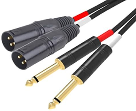 Cavo 2 x XLR M / 2 x 6,3mm jack mono - 3mt