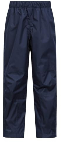 Mountain Warehouse Spray Kids Waterproof Trousers | Boys & Girls Breathable Childrens Bottoms with Mesh Lining, Comfy Taped Seams Rain Pants with Half Leg Zip, For Wet Weather
