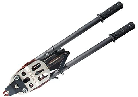 WOODPECKER C50 11 Gauge Heavy-Duty Manual Hog Ring Gun, Verschlussdurchmesser 13.5-14mm, Snap-Ring Zange Hog Ring Tool für Gabionen