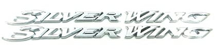 STATUZ per Honda Silver Wing GT 250 400 600 Logo del Corpo del Motociclo ABS Adesivi Badge Emblem Sticker Decalcomanie Decorare (Color : 3D Chrome Decals B)