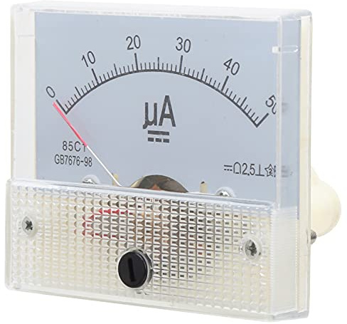 Analoges Strommessgerät, DC 0 Bis 50 UA Zeiger DC Amperemeter Kopf Amperemeter Leitungskreismessgerät