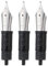 Set of 3 Jinhao 100 Fountain Pen Medium Nibs with Black Section Feed Silver Trim-Compatible with Jinhao 100, X350, X850, 9036, 9065, 9016